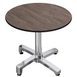 CPBC | HPL Bistro Tisch | Ø:H 60 x 78 cm | Wenge / Aluminium | Zusatzgewicht | Rund