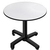 CPBC | HPL Bistrotafel | Ø: H 60 x 78 cm | Wenge / aluminium | Extra gewicht | Ronde
