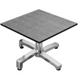 CPBC | Compact Loungetisch | B:T:H 70 x 70 x 38 cm | Beton / Aluminium | Klappbar | Zusatzgewicht