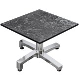 CPBC | Compact Loungetisch | B:T:H 70 x 70 x 38 cm | Felsen / Aluminium | Klappbar | Zusatzgewicht