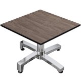 CPBC | Compact Loungetisch | B:T:H 70 x 70 x 38 cm | Wenge / Aluminium | Klappbar | Zusatzgewicht