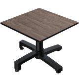 CPBC | Compact Loungetisch | B:T:H 70 x 70 x 38 cm | Wenge / Aluminium | Klappbar | Zusatzgewicht