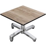CPBC | Kompakt opholdsbord | B: T: H 60 x 60 x 42 cm | Egetræ / Aluminium | Foldbart | Ekstra vægt