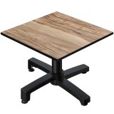 CPBC | Compact Loungetisch | B:T:H 70 x 70 x 38 cm | Sheesham / Aluminium | Klappbar | Zusatzgewicht