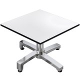CPBC | Compact Loungetisch | B:T:H 70 x 70 x 38 cm | Wenge / Aluminium | Klappbar | Zusatzgewicht