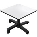 CPBC | Compact Loungetisch | B:T:H 70 x 70 x 38 cm | Wenge / Aluminium | Klappbar | Zusatzgewicht