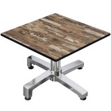 CPBC | Compact Loungetisch | B:T:H 70 x 70 x 38 cm | Vintage Old / Aluminium | Zusatzgewicht