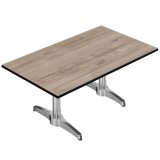 CPBL | Compact Loungetisch | B:T:H 120 x 70 x 38 cm | Eiche / Aluminium | Zusatzgewicht