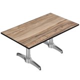 CPBL | Compact Loungetisch | B:T:H 120 x 70 x 38 cm | Sheesham / Aluminium | Zusatzgewicht