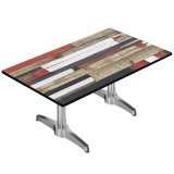 CPBL | Kompakt loungetisch | B: T: H 120 x 70 x 38 cm | Vintage Färgad / Aluminium | Tillsatsvikt