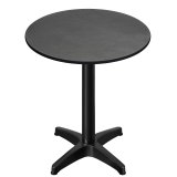 CPBL | HPL Compact Bistro Højtaler | Ø 70 x 110 cm | Foldbar + Ekstra vægt | Antracit / Sort
