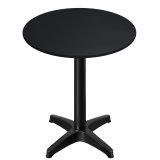 CPBL | HPL Compact Bistro Ståbord | Ø 60 x 110 cm | Foldbart + Ekstra vægt | Sort / Sort