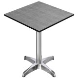 CPBL | HPL Compact Bistro Standbord | 60 x 60 x 110 cm | + Ekstra vægt | Beton / Aluminium