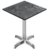 CPBL | HPL Compact Bistro Højbord | 60 x 60 x 110 cm | + Ekstra vægt | Felsen / Aluminium