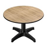 CPBL | Compact Loungetisch | Ø:H 70 x 38 cm | Eiche / Aluminium | Klappbar | Zusatzgewicht