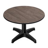 CPBL | Compact Loungetisch | Ø:H 60 x 38 cm | Wenge / Aluminium | Klappbar | Zusatzgewicht