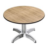 CPBL | Compact Loungetisch | Ø:H 70 x 38 cm | Eiche / Aluminium | Zusatzgewicht