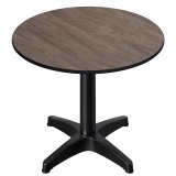 CPBL | HPL Bistrotisch | Ø: H 60 x 80 cm | Wenge / Aluminium | Toevoeggewicht | Rond