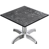 CPBL | Compact Loungetisch | B:T:H 70 x 70 x 38 cm | Felsen / Aluminium | Klappbar | Zusatzgewicht