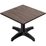 CPBL | Compact Loungetisch | B:T:H 70 x 70 x 38 cm | Wenge / Aluminium | Klappbar | Zusatzgewicht