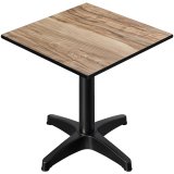 CPBL | HPL Bistro Table | L x W x H 60 x 60 x 78 cm | Sheesham / Aluminum | Foldable + Additional Weight | Square