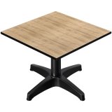 CPBL | Compact Loungetisch | B:T:H 60 x 60 x 38 cm | Eiche / Aluminium | Zusatzgewicht