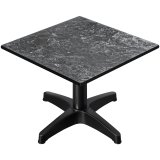 CPBL | Compact Loungetisch | B:T:H 60 x 60 x 38 cm | Felsen / Aluminium | Zusatzgewicht