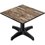 CPBL | Kompakt loungetoffbord | B::T:H 60 x 60 x 38 cm | Vintage Old / Aluminium | Ekstra vekt