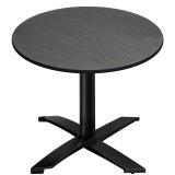 CPTG | Bistro Tisch | Ø:H 60 x 76 cm | Anthrazit / Aluminium Schwarz | Klappbar/ Zusatzgewicht