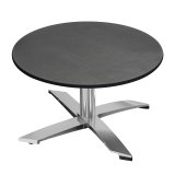 CPTG | Bistro Loungetisch | Ø:H 60 x 39 cm | Anthrazit / Aluminium | Zusatzgewicht