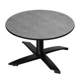 CPTG | Bistro Loungetisch | Ø:H 60 x 39 cm | Beton / Aluminium Schwarz | Zusatzgewicht