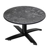 CPTG | Bistro Loungebord | Ø:H 60 x 39 cm | Felsen / Aluminium Sort | Tilbehørsvægt