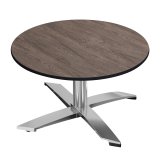 CPTG | Bistro Loungebord | Ø:H 60 x 39 cm | Light Wenge / Aluminium | Ekstra vægt