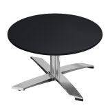 CPTG | Bistro Loungetisch | Ø:H 60 x 39 cm | Schwarz / Aluminium | Zusatzgewicht