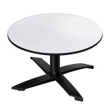 CPTG | Bistro Loungetafel | Ø: H 70 x 39 cm | Wit / Aluminium Zwart | Extra gewicht