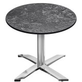 CPTG | Bistro Tisch | Ø:H 60 x 76 cm | Felsen / Aluminium | Zusatzgewicht