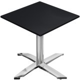 CPTG | Bistro Tisch | B:T:H 70 x 70 x 76 cm | Schwarz / Aluminium | Klappbar/ Zusatzgewicht