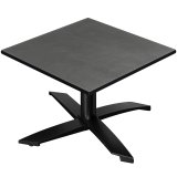 CPTG | Bistro Loungetisch | B:T:H 60 x 60 x 39 cm | Anthrazit / Aluminium Schwarz | Zusatzgewicht