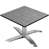 CPTG | Bistro Lounge-borde | B: T: H 70 x 70 x 39 cm | Beton / Aluminium | Ekstravægt