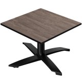 CPTG | Bistro Loungetisch | B: T: H 60 x 60 x 39 cm | Let Wenge / Aluminium Sort | Ekstra vægt