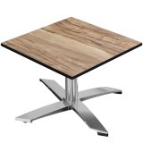CPTG | Bistro Loungetafel | B: H: D 60 x 60 x 39 cm | Sheesham / Aluminium | Extra gewicht