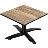 CPTG | Bistro Loungetisch | B:T:H 60 x 60 x 39 cm | Sheesham / Aluminium Schwarz | Zusatzgewicht