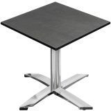 CPTG | Bistro Tisch | B:T:H 70 x 70 x 76 cm | Anthrazit / Aluminium | Zusatzgewicht