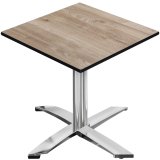 CPTG | Bistrotafel | B: T: H 60 x 60 x 76 cm | Rustieke Eik / Aluminium | Extra gewicht