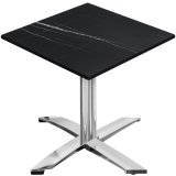 CPTG | Bistrobord | B:T:H 70 x 70 x 76 cm | Svart marmor / Aluminium | Tilläggsvikt