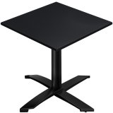 CPTG | Bistro Tisch | B:T:H 70 x 70 x 76 cm | Schwarz / Aluminium Schwarz | Zusatzgewicht