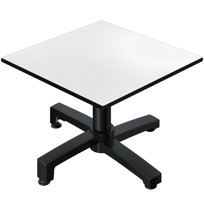 CPBC | Compact Loungetisch | B:T:H 70 x 70 x 42 cm | Wenge / Aluminium | Klappbar | Zusatzgewicht