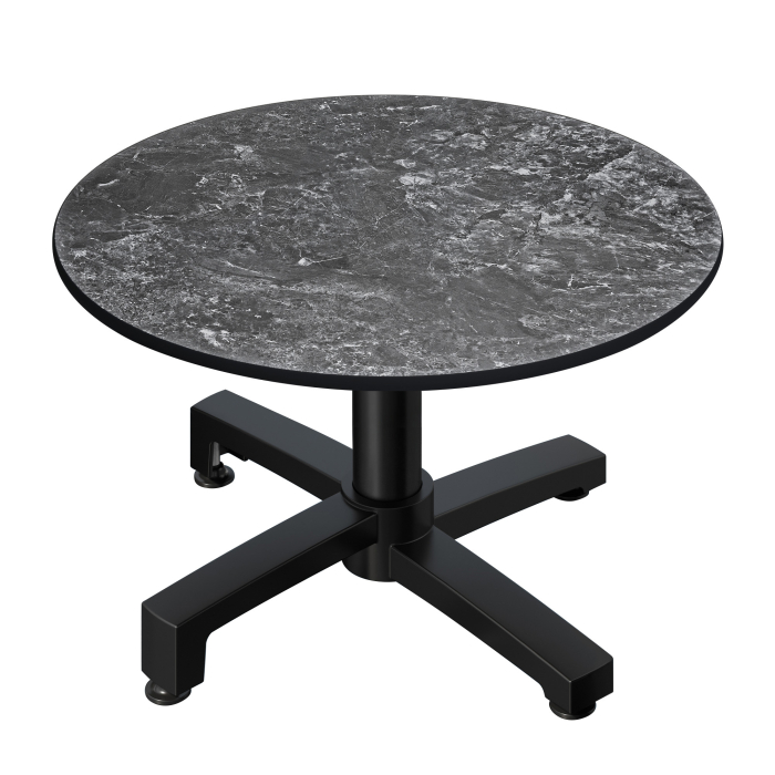CPBC | Compact Loungetisch | Ø:H 60 x 42 cm | Felsen / Aluminium | Klappbar | Zusatzgewicht