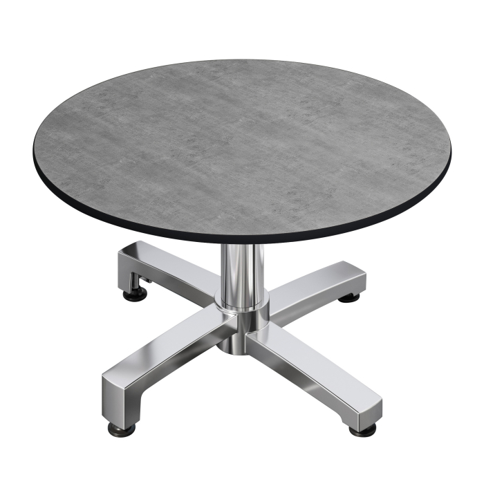 CPBC | Kompaktowy stół do salonu | Ø:H 70 x 42 cm | beton / aluminium | składany | dodatkowa waga