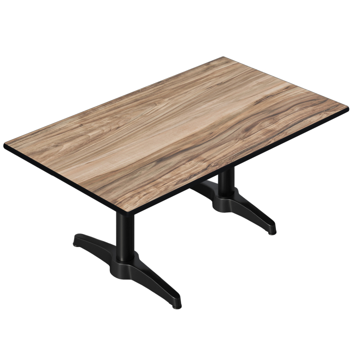 CPBL | Compact Loungetisch | B:T:H 120 x 70 x 42 cm | Sheesham / Aluminium | Zusatzgewicht